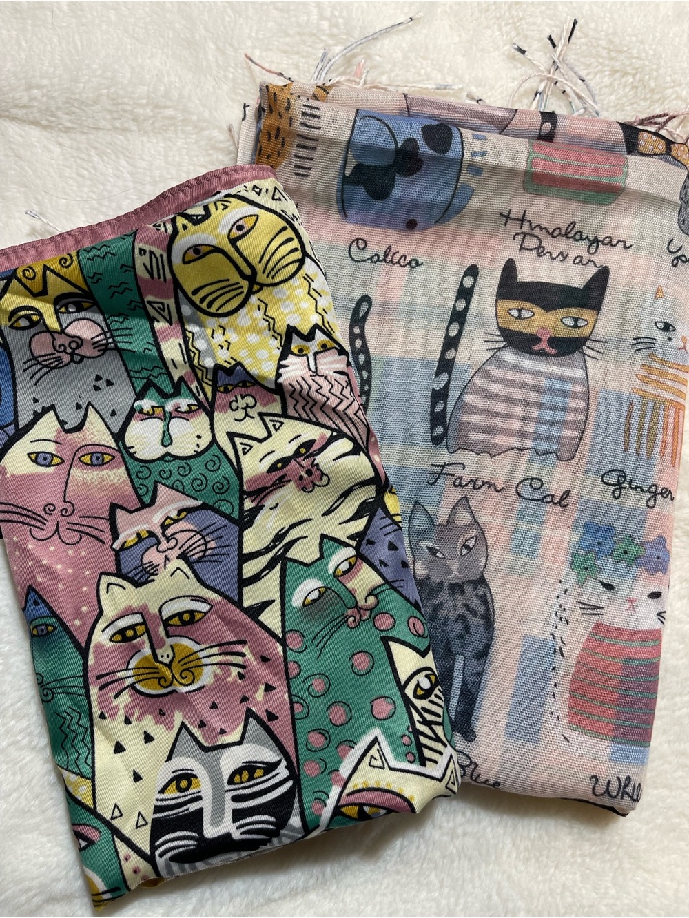 Cat Scarfes 2 pzs Multicolor NWT